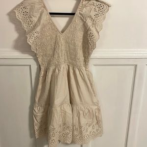 Gap - Eyelet Midi Dress - with open back - Medium Tall